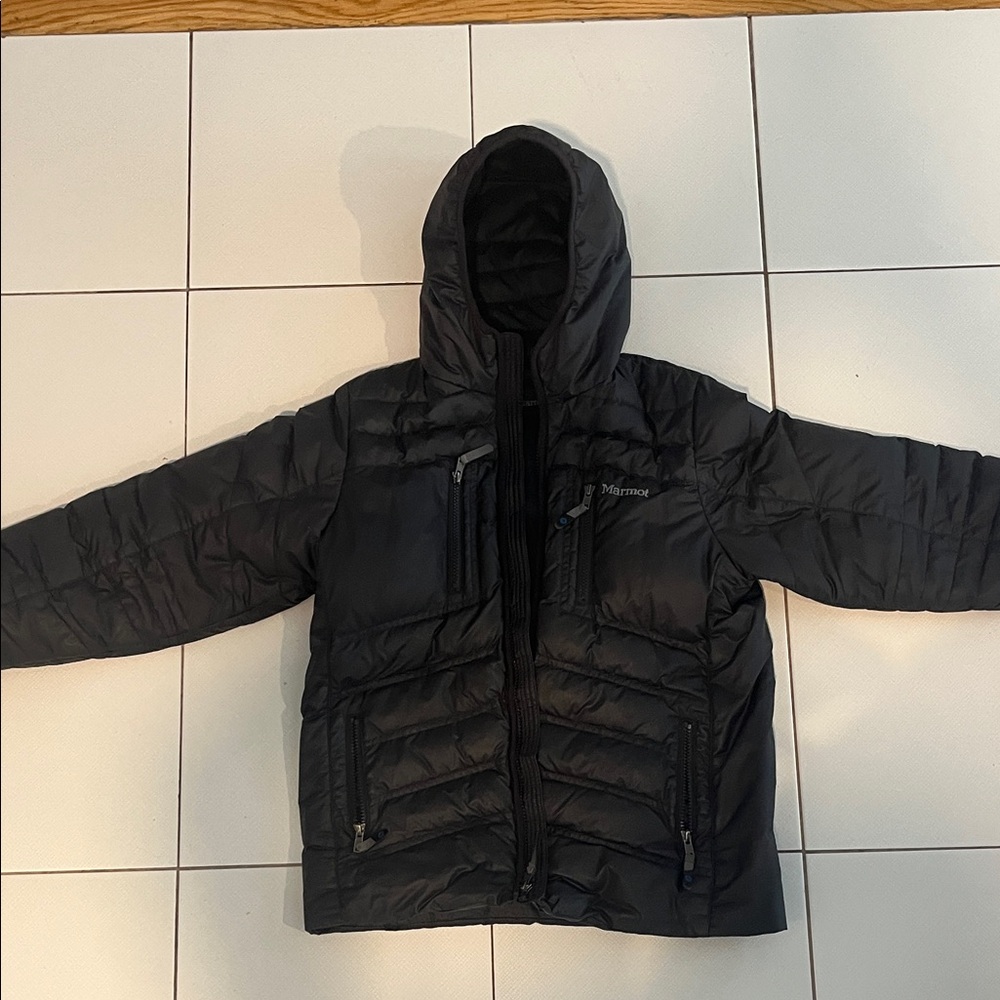 Marmot Kids Charcoal Puffer Jacket